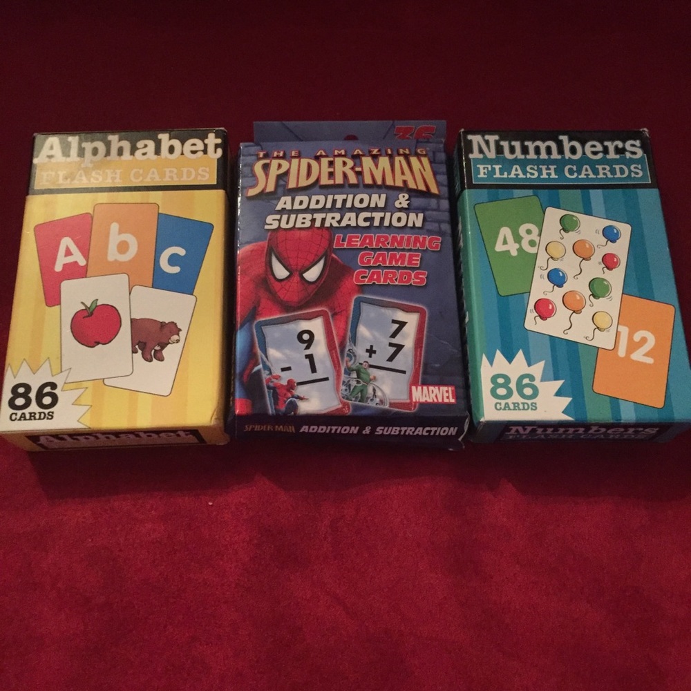 BUNDLE OF THREE(3) FLASH CARDS SETS